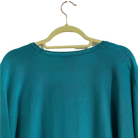 DFA New York Green Handkerchief Sweater Sz L - Picture 7 of 11